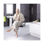 Bath Stool Silver 58H X39 X50 Cm - Image 2