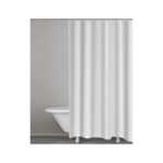 Shower Curtain Textile 180X200 Cm Square White