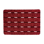 Perforated Rips Door Mat Red