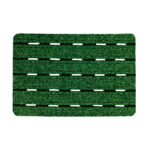 Perforated Rips Door Mat Green