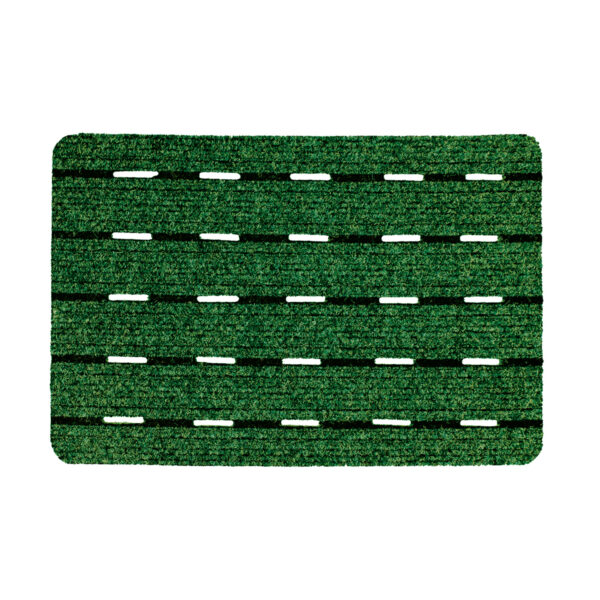 Perforated Rips Door Mat Green