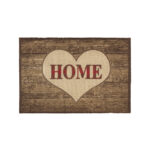 Door Mat Home-Heart-Wood