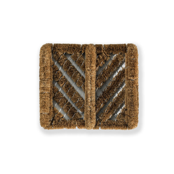 Coco Brush Door Mat Half Round