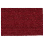 Door Mat With Vinyl Coating Red