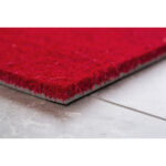 Door Mat With Vinyl Coating Red - Image 3