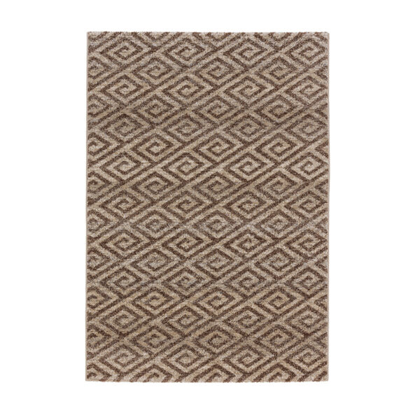 Capri Woven Carpet 60 X 110 Cm. Diamonds Beige