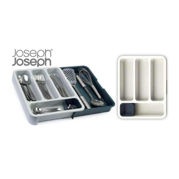 Expandable Cutlery Tray Grey