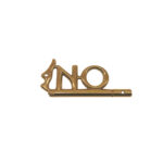 Brass Sign Plate "No Smoking" Italy