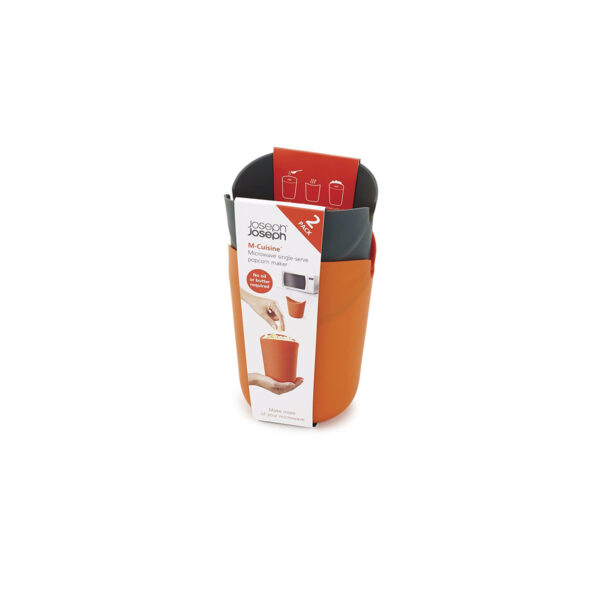 Popcorn Maker Set 2Pc Orange/Grey M-Cuisine - Joseph Joseph