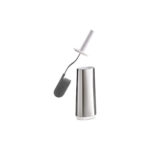 Standing Toilet Paper With Holder White & Stainless Steel - Image 4