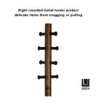 Pillar Coat Rack Black - Walnut - Image 4