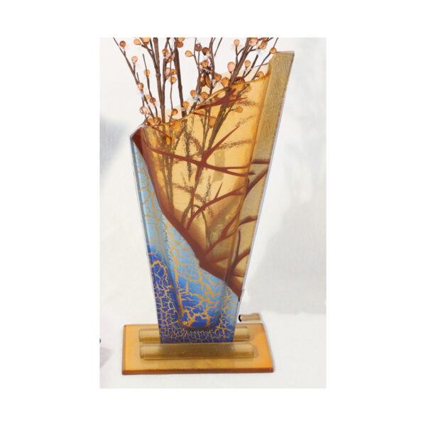 Flower Vase Blue Oasis