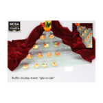 Waterfall Buffet Display Stand Glass