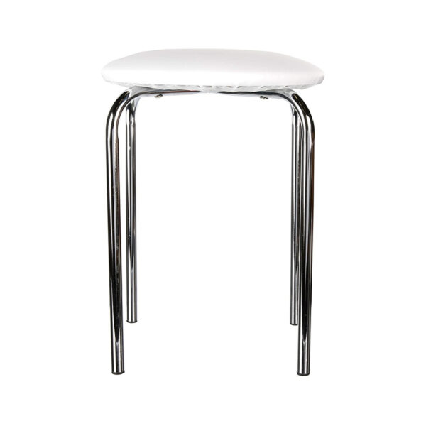 Bathroom Stool With White Soft Seat