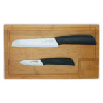 Ceramic Knife Set With Bamboo Cutting Board