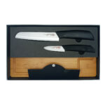 Ceramic Knife Set With Bamboo Cutting Board - Image 2