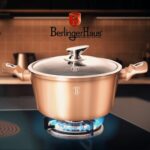 Casserole With Lid 20сm Rose Gold - Image 3