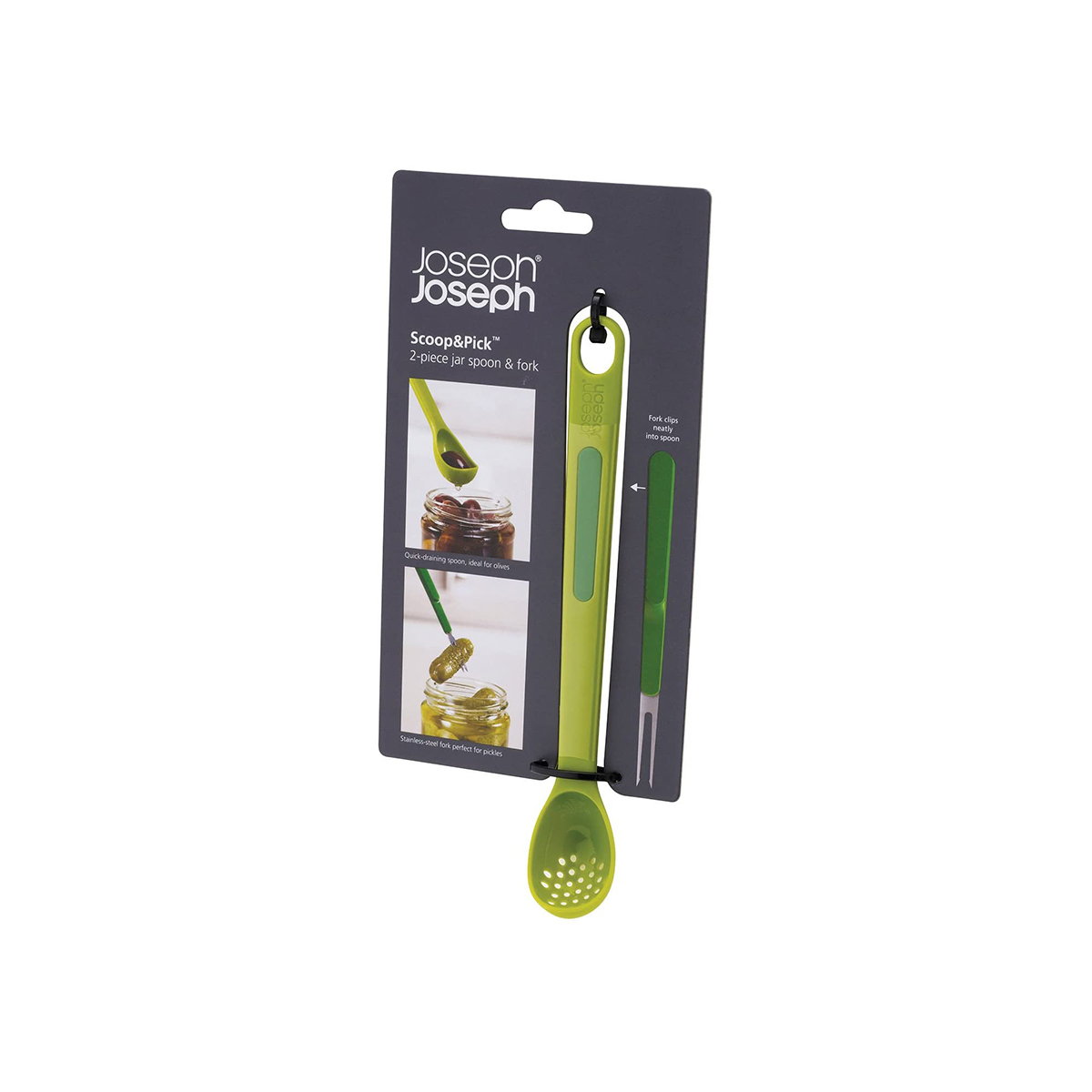 jjs-183_1 Scoop And Pick Jar Spoon And Fork Set - Joseph Joseph - Image 1