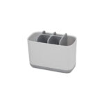 Easystore Toothbrush Caddy Large, Gray - Joseph Joseph