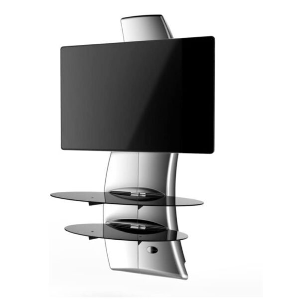 Wall Mounted Tv Stand Gloss Silver 32 X 63