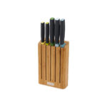 Knife Set With Slimline Bamboo Block