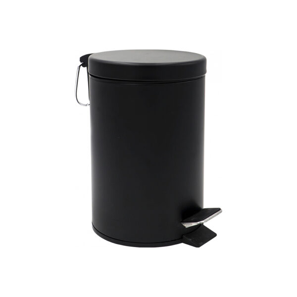 Pedal Dustbin Matt Black 5L