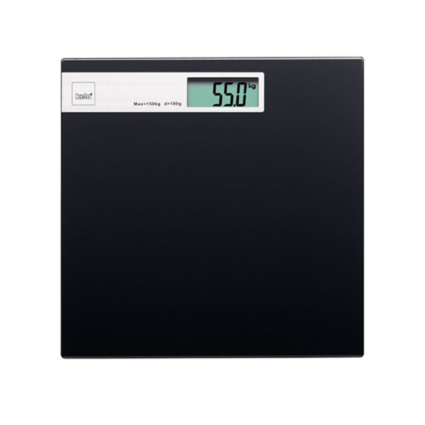Bathroom Scale Graphit Glass Plate 30X30X2Cm Black