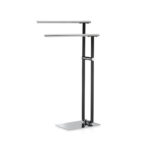 Towel Holder Sirius Metal Chrome Plated Powder Coated Black 30X20X80,5Cm, Bars 40,5Cm