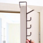 Multi-Functional 5 Hooks Plastic Door Hanging Hook