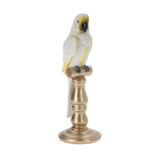 Parrot On Golden Stand Resin
