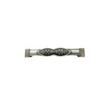 Antique Silver Crystal Furniture Handle 128Mm