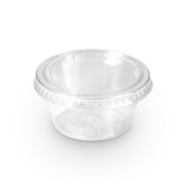Disposable Clear Pudding With Lid Cup 3?" 80Cc