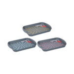 Non-Slip Food Serving Trays 3 Assorted Colors - Image 2