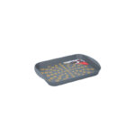 Non-Slip Food Serving Trays 3 Assorted Colors
