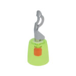 Bottle Cap With Opener 4Cm Stainless Steel 3 Assorted Colours (Italy)