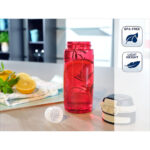 Flip-Lock Spout-Lid Bottle 550Ml Red - Image 3