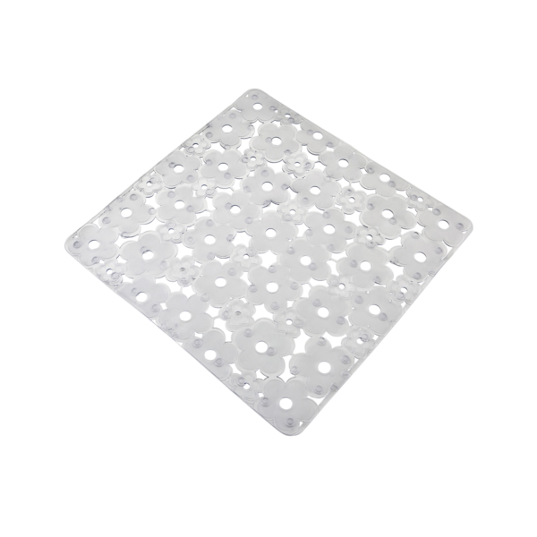 Pvc Shower Mat 52X52Cm Assorted Colours (Italy)