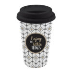 Travel Mug Porcelain 350Ml Enjoy Little Things