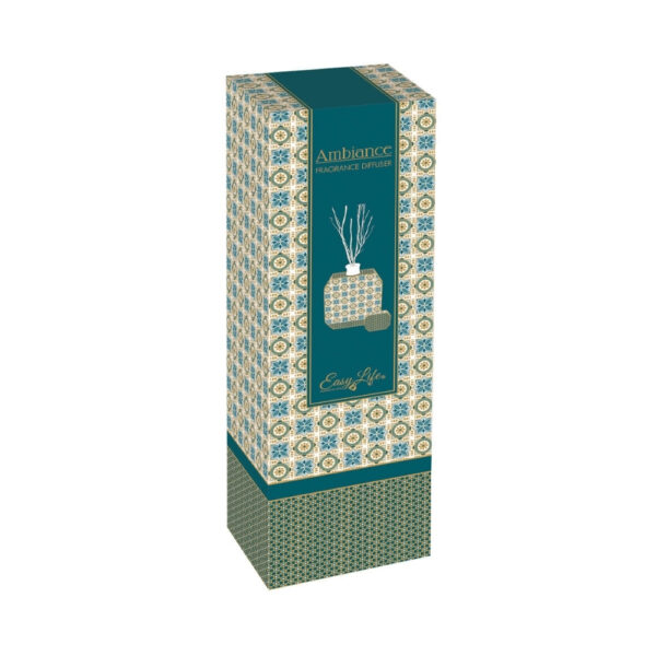 Porcelain Fragnance Diffuser With Natural Willow Ambiance Hammam Green
