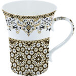 Single Porcelain Mug 360 Ml Atmosphere Marocco Black