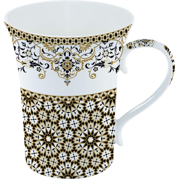 Single Porcelain Mug 360 Ml Atmosphere Marocco Black