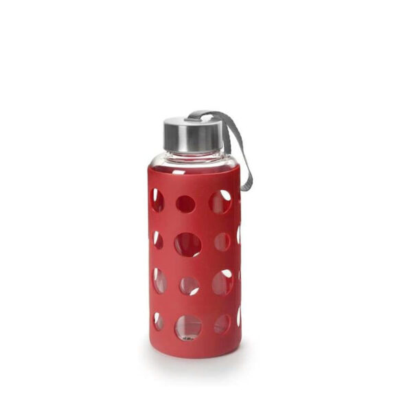 Glass Bottle Lake 400Ml Red