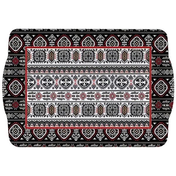 Serving Tray Global Ethnic Dark