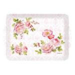 Serving Tray With Handles Floral Damask