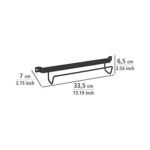 Wall Mount Ladder Holder Metal Black - Image 3