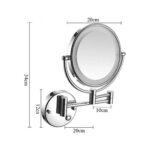 Vanity Mirror 8" Brass And Ss (Led Light)