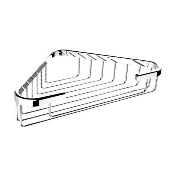 Bathroom Ss Corner Shelf Basket Chrome Finish