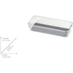 Drawer Organizer 23 X 4.5 X 9 Cm Transparent - Image 6