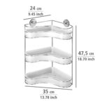 Vacuum-Loc 3-Tier Corner Rack Chrome