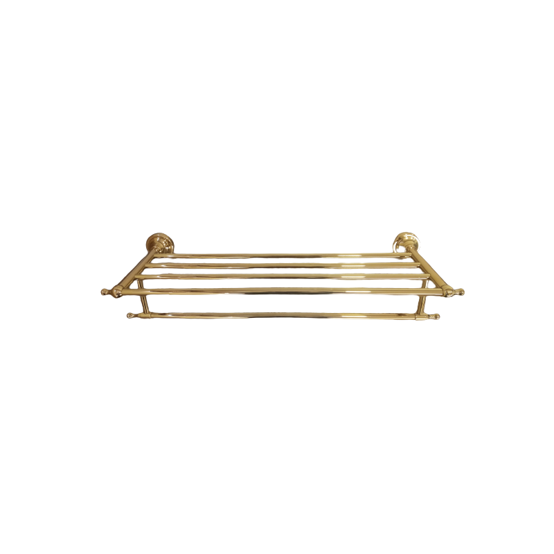 Hit-290__2 Towel Shelf 60Cm Stainless Gold Finish - Image 1